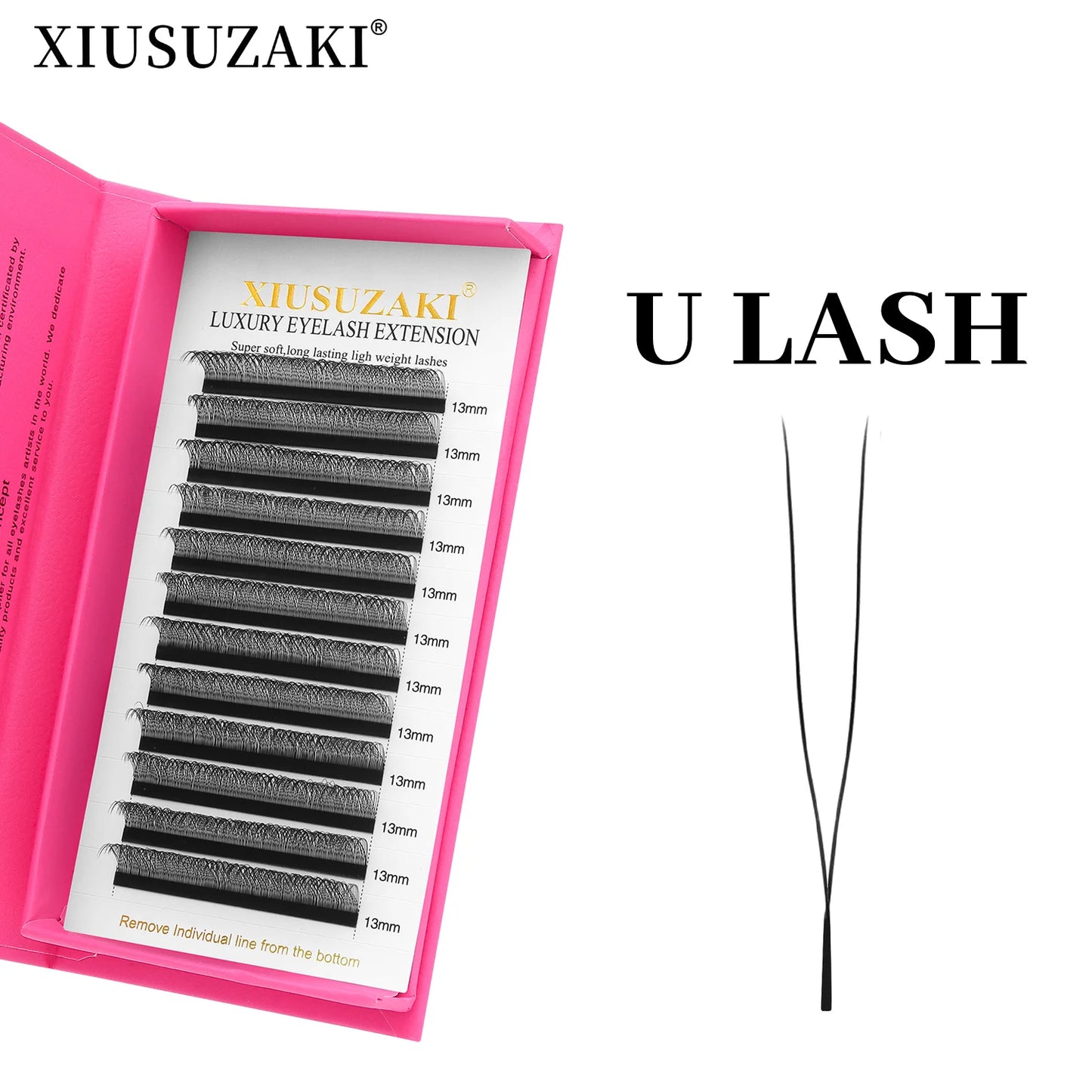 XIUSUZAKI  U-Shaped YY 3D 4D 5D Eyelash Extensions New Style U 2D YY Lashes Extension Mink Premade Volume Fans False Eyelashes