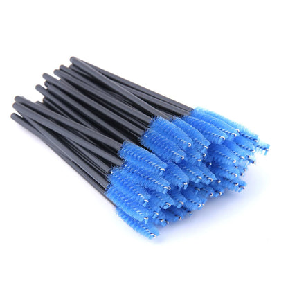 New 5/25/50Pcs Wholesale Crystal Eyelashes Brush Applicator Eyelash Brushes Plastic Mascara Wand Lashes Extension Makeup Beauty
