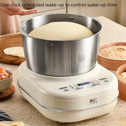 5L Automatic Dough Kneading Machine, Multi-Function Bread Maker Mixer, Fermentation Durable Easy-Clean for Home Baking Machine