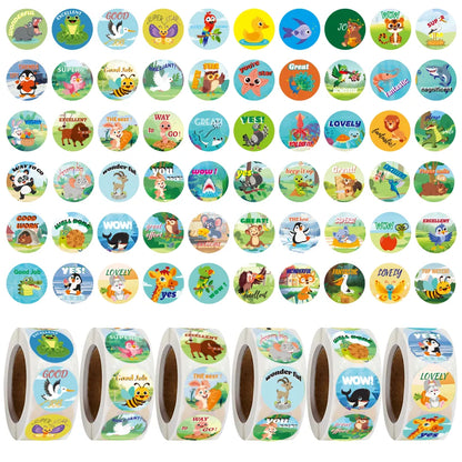 3000 PCS Mini Teacher Stickers Classroom Stickers Motivational Stickers for  Animals Stickers