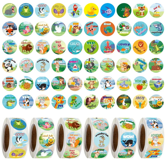 3000 PCS Mini Teacher Stickers Classroom Stickers Motivational Stickers for  Animals Stickers
