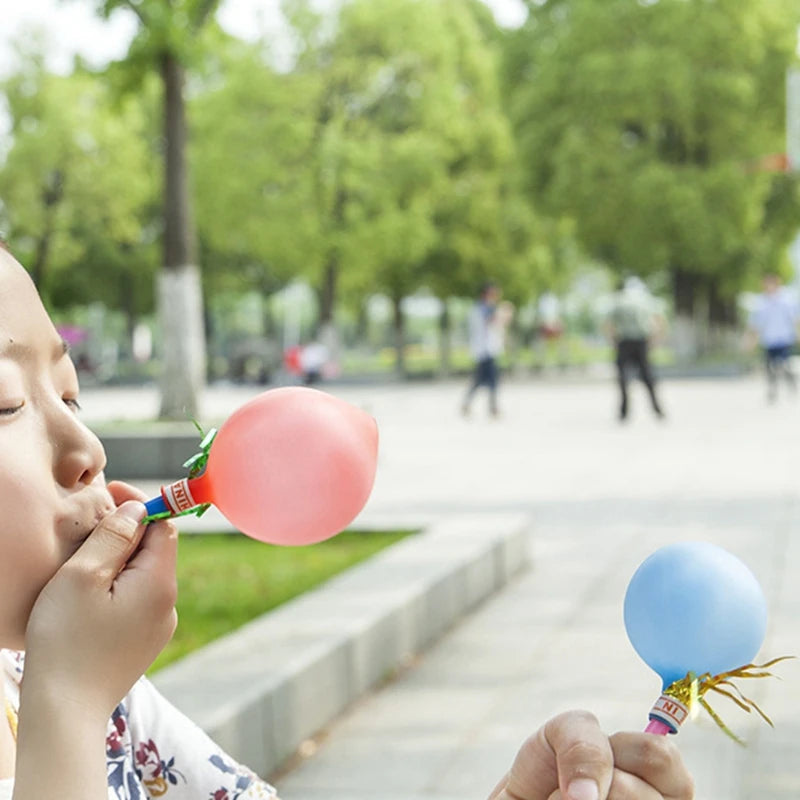 50PCS Colorful Balloon Whistle Blowing Dragon Kids Birthday Party Favors Giveaway Halloween Christmas Children Gift Bag Fillers