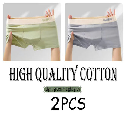 2/3PCS Cotton Men's Underwear Simple Fashion Comfortable Breathable Multi-Color Underwear Combination Sports Stretch Underwear