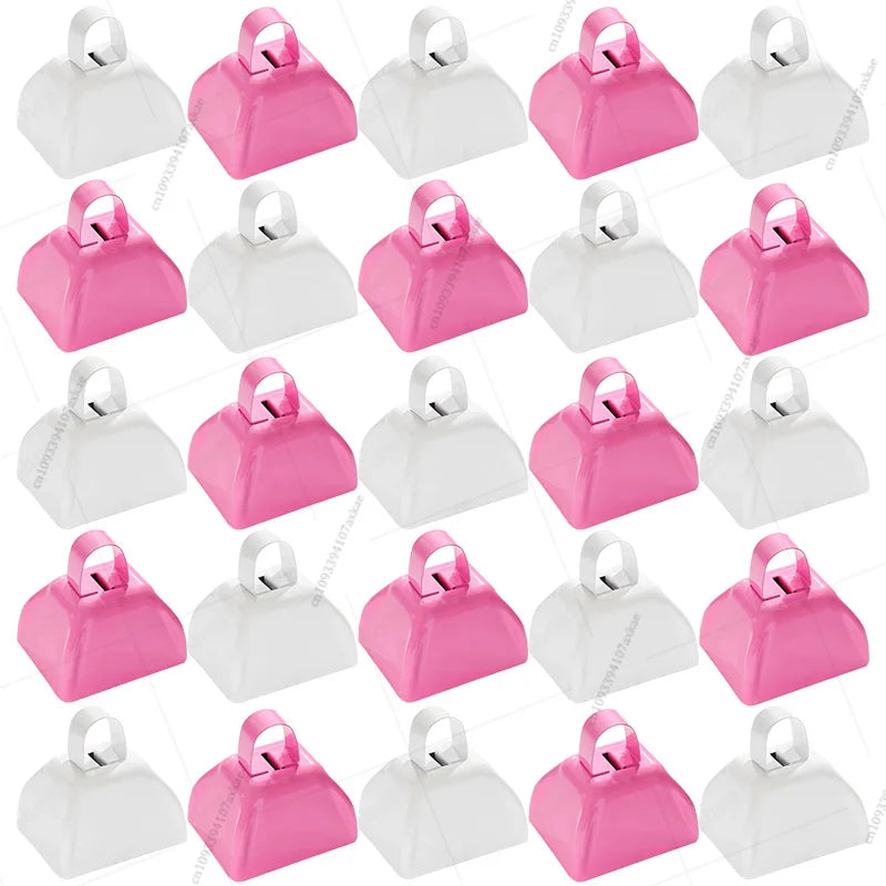 12-100 Pcs Metal Cowbells for Sporting Event 3 Inch Small Noise Makers Cow Bell for Football Event Wedding Party Favor for Guest