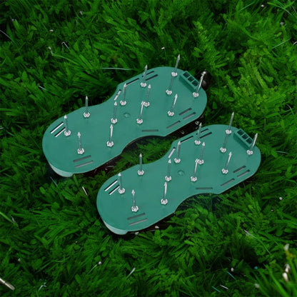 Lawn Aerator Spikes Shoes Grass Cultivator Shoes Spikes Nail Aerators Yard Garden Tool Soil Scarifiers Shoes Grass Cultivator