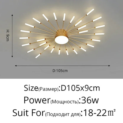 Modern Minimalist Stylish LED Ceiling Chandelier Lamps Design Art Suspension Pendant Lights Home Decor Items Living Room Bedroom