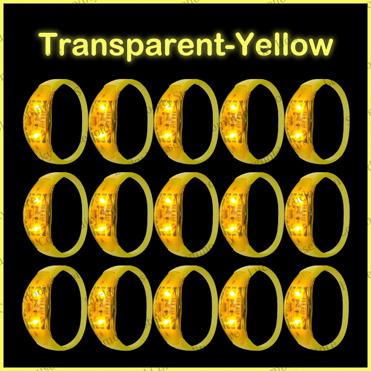 20-100PCS Music&Sound Activated Led Bracelet Light up Bracelets Glow in the Dark Bracelets for Wedding Party Concert Favors