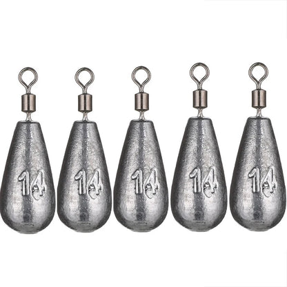 5pcs/lot 3.5g 5g 7g 10g 14g 20g Fishing Weight Sinker Water Drop Weights Carp Fishing Baits Sinker Fishing Tackle Accessories
