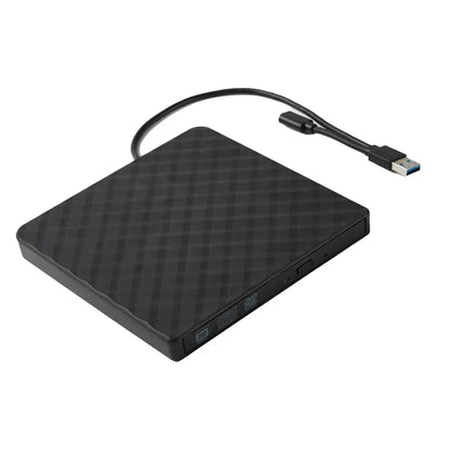 2 In 1 USB3.0 External DVD RW CD Writer Slim Portable Burner Reader Player Optical Drives For Laptop Desktop Notebook Computer