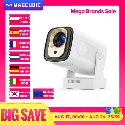 Magcubic HY310 Projector Auto Focus 4K Native 1080P 330ANSI Android11 5W Speaker Air Mouse Voice Assistant Upgrated HY300