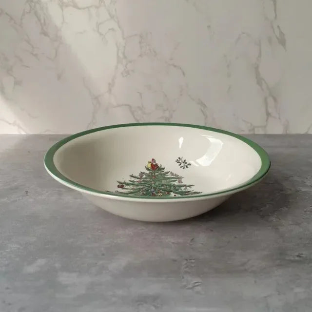 Holiday-themed Christmas Ceramic Plates Cutlery Sets Dinner Plates Bowls Soup Plates Mugs Coffee Cups Saucers Sets