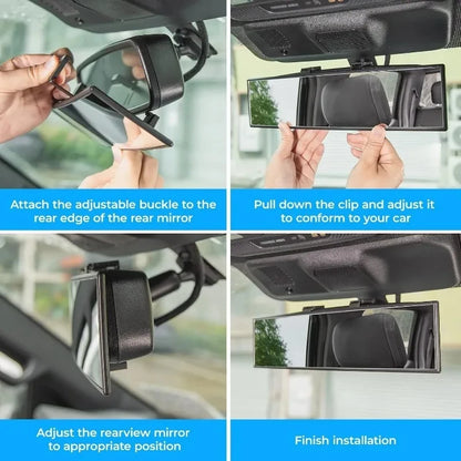 Wide Angle Convex Car Baby Rear View Mirror Anti Glare Large Vision Panoramic Interior Auxiliary Monitor for Vehicle Safety