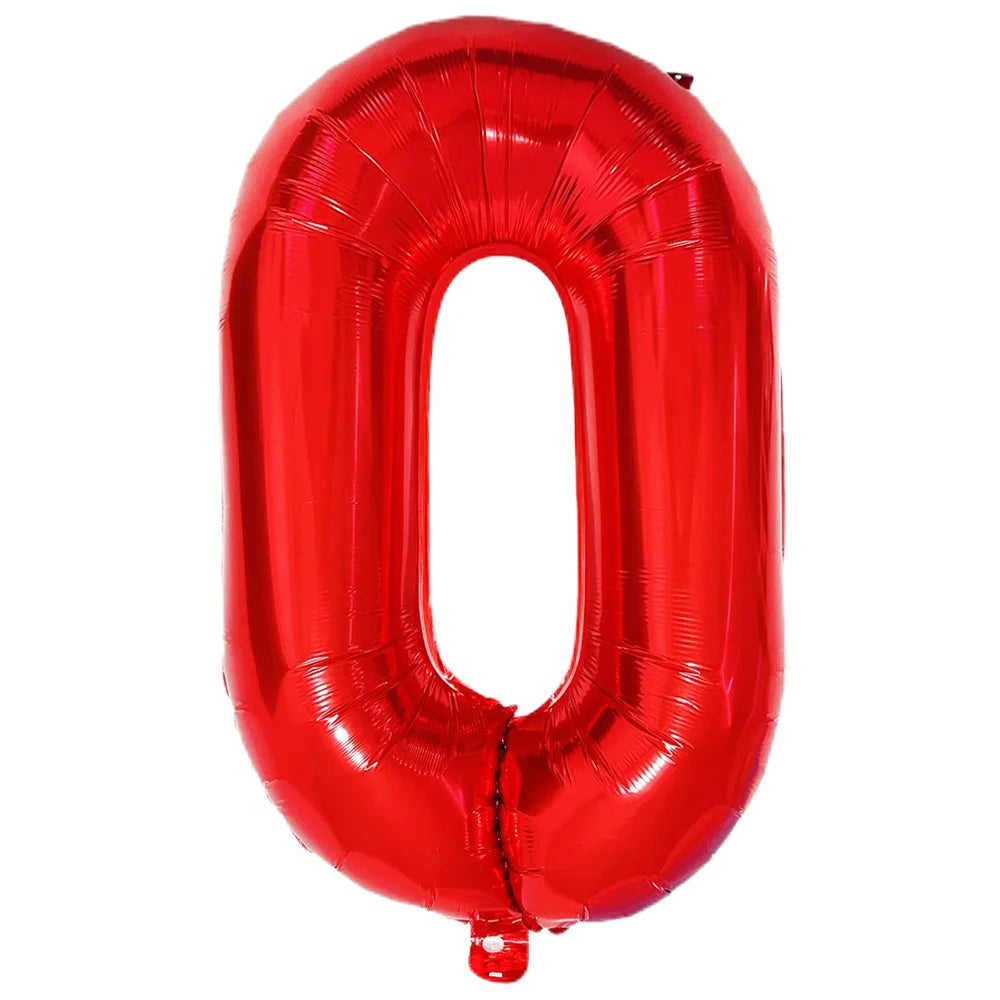 Multi Color Large Numbers 3 Balloon 32Inch 1 2 3 4 5 6 7 8 9 Birthday Ball Red Digit Bachelorette Balloons Figure Golob Balloons