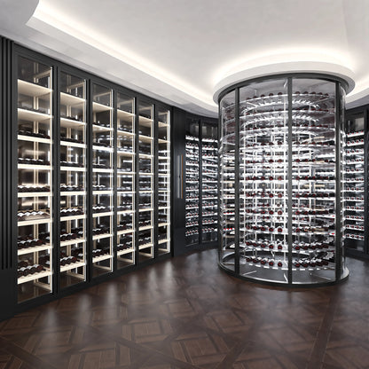Top Sell Wine Fridge Chiller Split Type Cooling Unit System Wine Cabinet Multiple Temperature Zone Smart Wine Cooler
