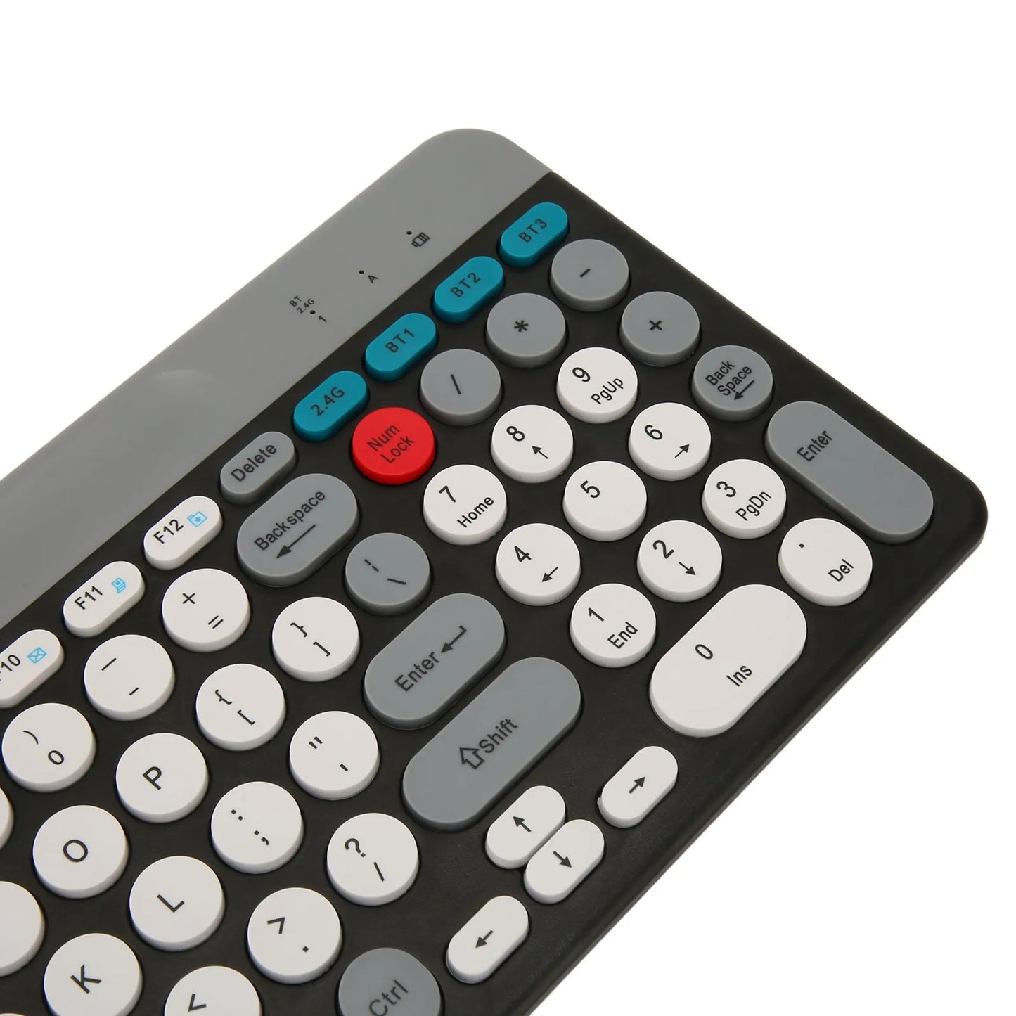 【New】Wireless Keyboard Mouse Set Rechargeable Retro  2.4G Wireless Bluetooth Keyboard Mouse Set Wireless PC Keyboard Mouse Set