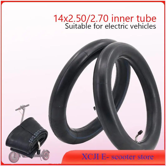Electric Bicycle 14 Inches New Electric Bike 14x2.50/2.70 Inner Tube Curved Mouth for Electric Bicycles/Electric Scooters E-Bike