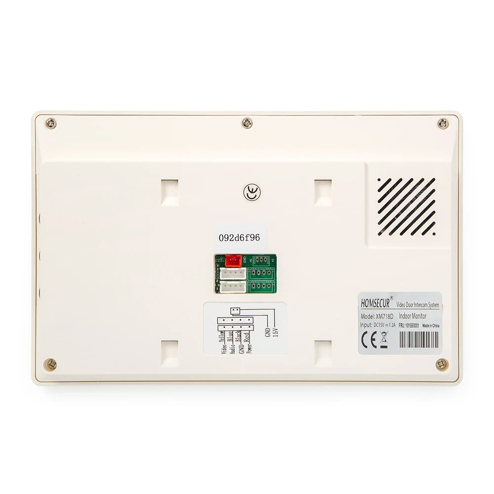 (Not Standalone) HOMSECUR Indoor Monitor V7022A-AHD-WIFI for XSL Video Door Phone Intercom Doorbell