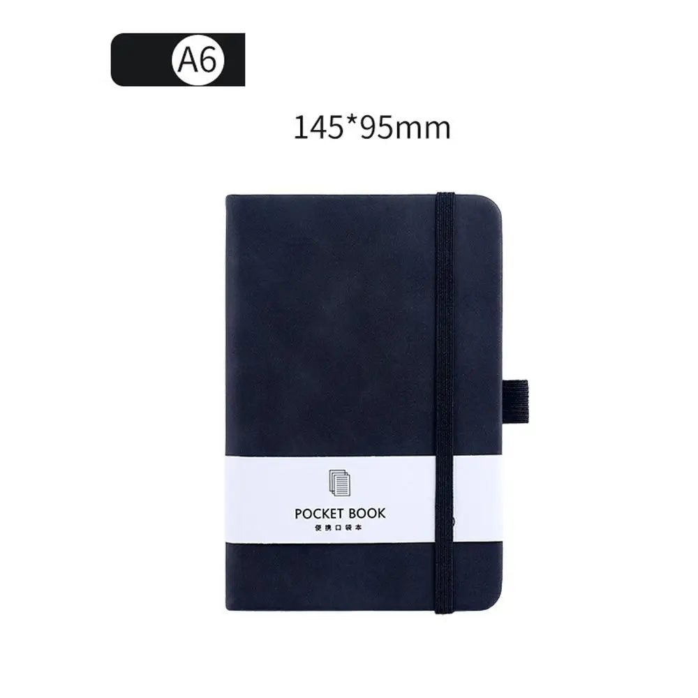 A6/A7 A6/A7 Pocket Notepad with Elastic Band 100 Sheets Portable Mini Notebook 5 Colors Anti Ink Leakage Agenda Organizer