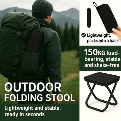 Summer days call for outdoor fun! Use this compact folding stool for family camping, backyard parties, hiking and fishing trips.