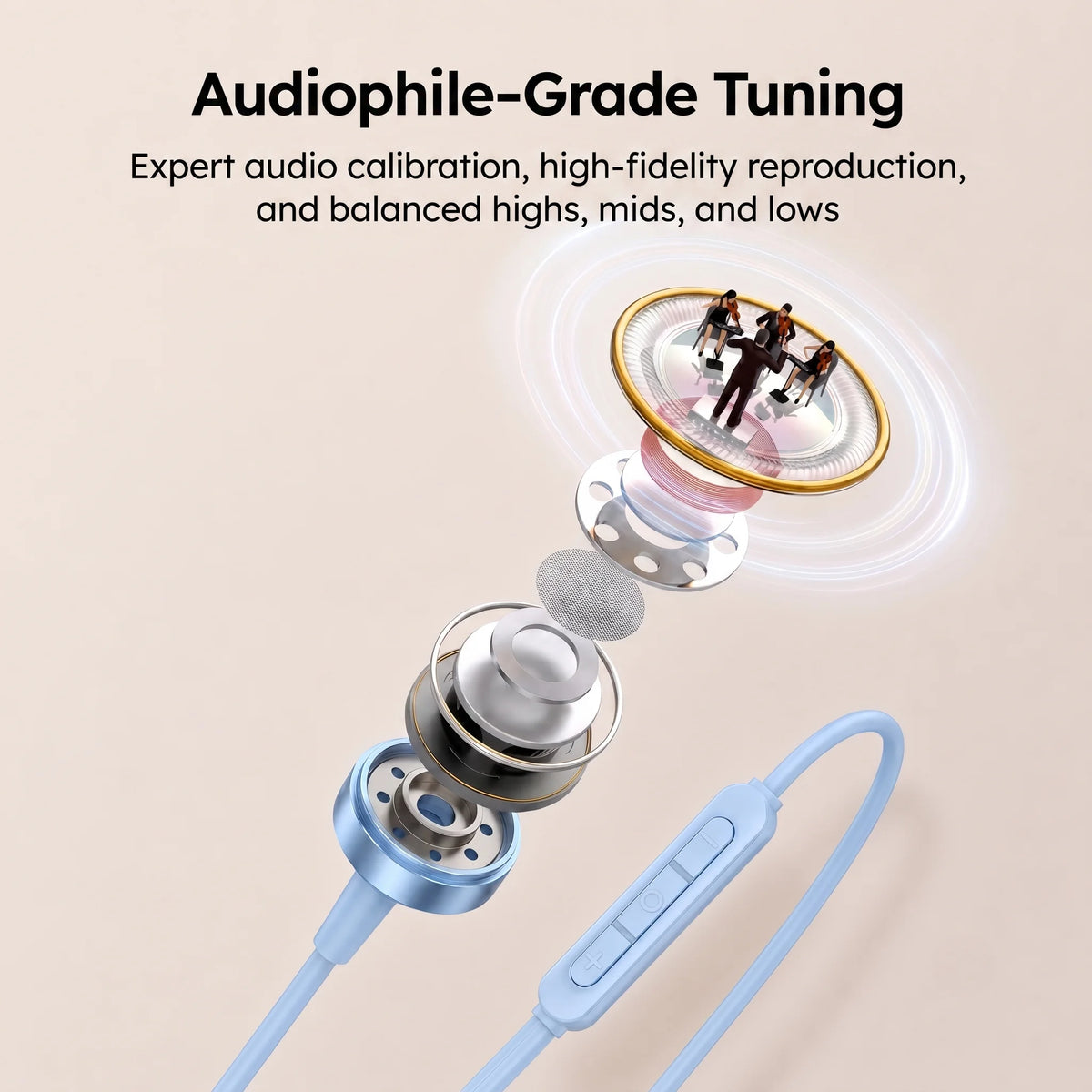 Wired Earphones 9D Surround Sound Type C Headphones Volume Control Headset With HD Mic Earbuds For iPhone 17 Pro Samsung Galaxy