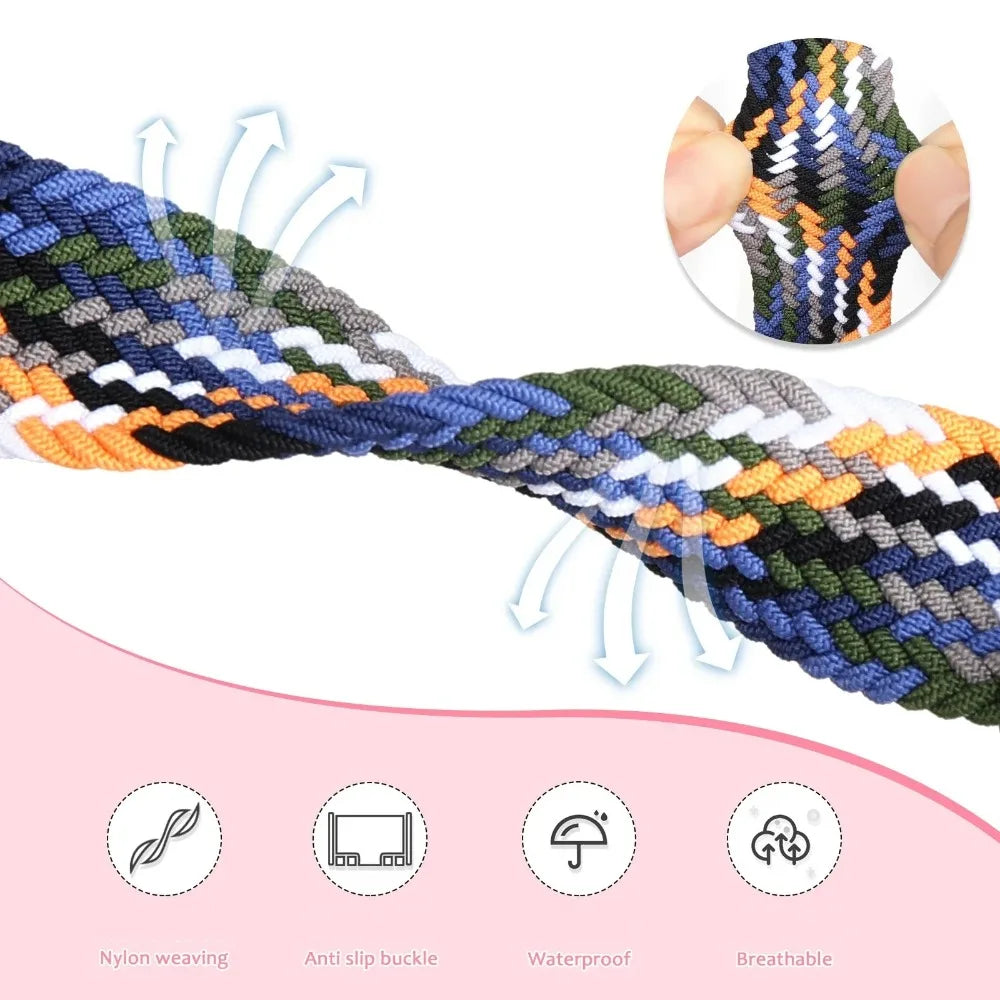 Nylon Braided Strap for Redmi Watch 6 Active 6 Lite Xiaomi Band 10 Pro 9 Pro 8 Pro Magnetic Buckle Wristband Redmi Watch 6 5 4
