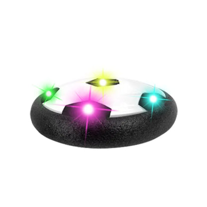 Glow-in-the-Dark Hover Soccer Ball – LED Lights + Powerful Fan + Soft Foam Bumper for Night-Time Indoor/Outdoor Play