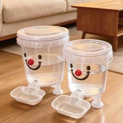 Pet Drinking Fountain Set Cartoon Automatic Water Dispenser 3/5L Large Capacity Water Dispenser Puppy Fountain Dispenser