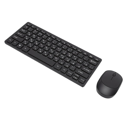 Russian Keyboard Mouse Set 78 Keys Slim 2.4G Wireless Keyboard and Mouse Combo for PC Laptop