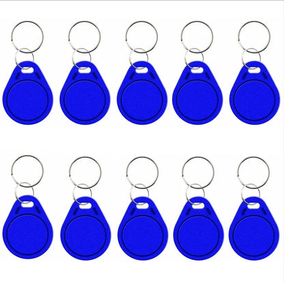 5YOA 5/10pcs RFID 13.56mhz Smart Chip Keychain Ic Rewritable Label Waterproof Copy Card Badge Uid Token Tag Clone Duplicator