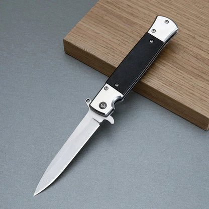 Portable Folding Utility Knife, High Hardness Stainless Steel for Fruit Cutting, Camping Prep & Everyday Tasks