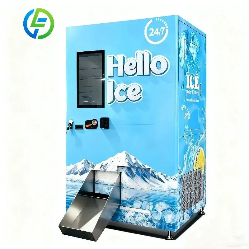 FL Customized Vending Machine Supplier Outdoor Self Serve Ice Vending Machine  Ice Cube Vending Machine