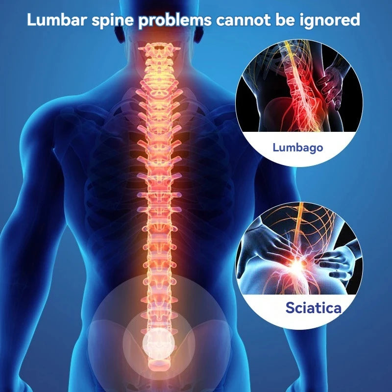 Lumbar Spine Soother Back Massage Board Hunchback Correction Stretching Lumbar Spine to Relieve Nerve Compression Lumbar Support