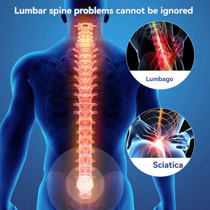 Lumbar Spine Soother Back Massage Board Hunchback Correction Stretching Lumbar Spine to Relieve Nerve Compression Lumbar Support