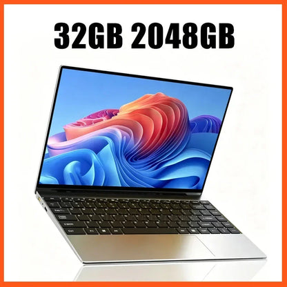 Lightweight Portable 14.1 Inch Student Business Notebook 2026 New Intel N95 Win11 Large Storage Laptop