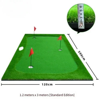 Golf Putting Greens Thickened Practice Mat Indoor Use Artificial Greens Putting Drills Large Golf Practice Mat Golf Simulators