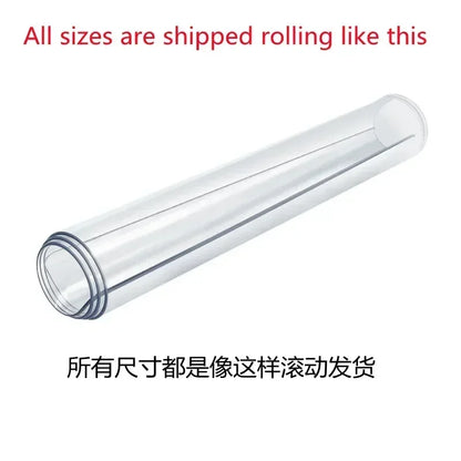 Transparent PVC table cloth frosted table top protective cover waterproof kitchen pattern oil table cloth glass soft cloth 3.0mm