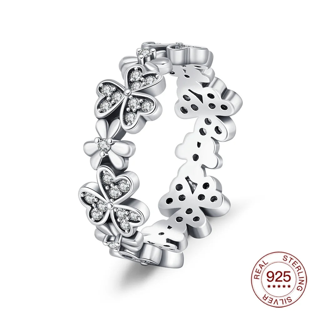 925 Sterling Silver Ring Ladybug Fashion Ring MOM Butterfly Ring