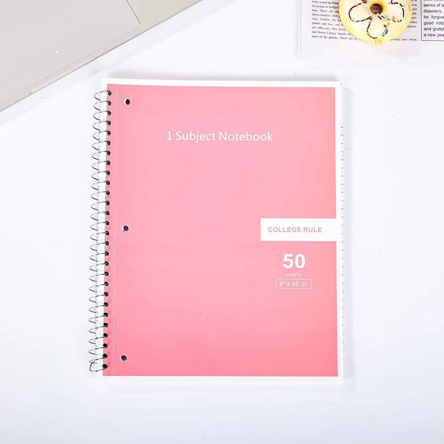 1pc Loose Leaf Business Style Notebook, Removable Horizontal Line 3-Hole Spiral Coil Notebook, Suitable for Meeting Note Taking