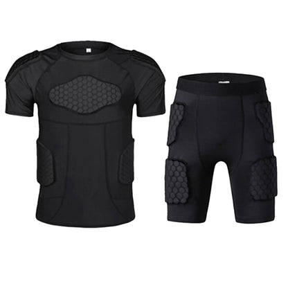 Sports Honeycomb Anti-Collision Suit Anti-Collision T-Shirt Shorts Football Cycling Sports Protective Gear