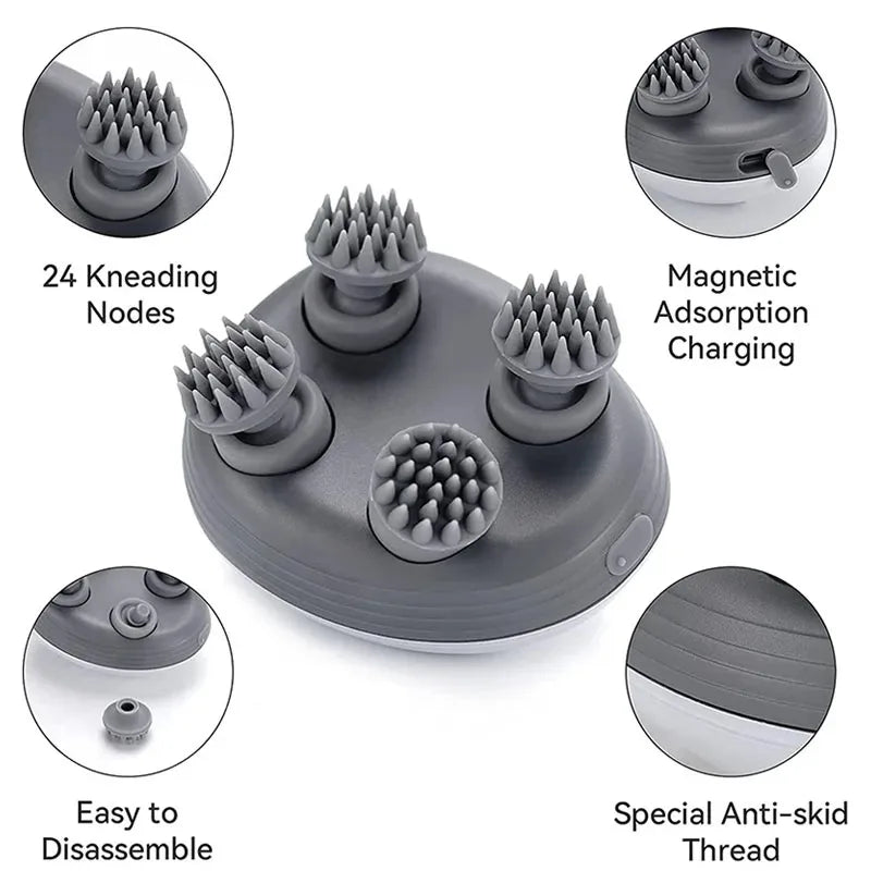 Electric Cat Massager Body Shoulder Leg Arm Neck Deep Tissue Head Scalp Dog Massage Kneading Relaxing Head Vibrating Device