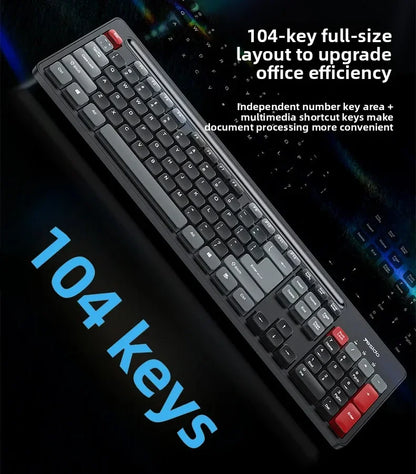 Hot Sale Portable USB Wireless Keyboard & Mouse Set for Desktop & Laptop Silent Mouse Set Suitable for Home Game & Office Use