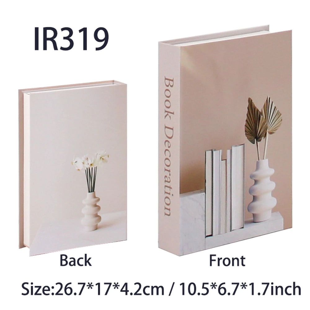 Luxury Fake Books Home Decoration Accessories for Living Room Fashion Fake Book Storage Box Simple Nordic Coffee Table Books