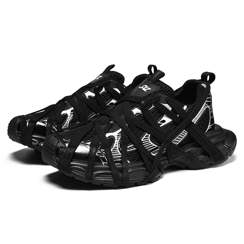 2025 High Quality New Men's Women's Shoes Summer Breathable Running Comfortable Sports Mesh Couple Dad Shoes Male Fashion Shoe