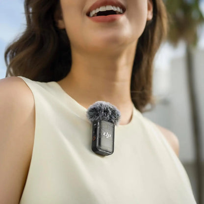 Refurbished Used DJI Mic 2 Transmitter Wireless Bluetooth Microphone with Intelligent Noise Cancelling 14-Hour Internal Recording 6-Hour Battery Magnetic Attachment for Vlogs