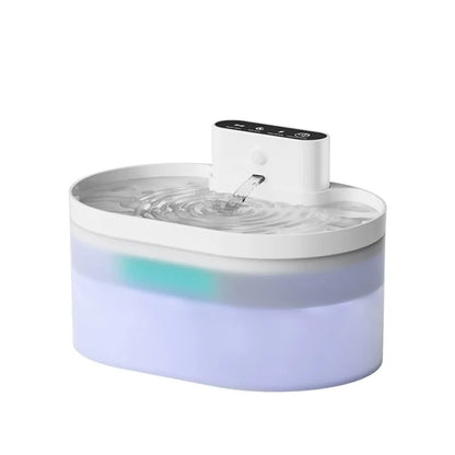 2.2L Wireless Automatic Cat Water Fountain Infrared Sensor Smart Pet Fountain 2600mAh Pet Water Dispenser for Cat Pet to Drink