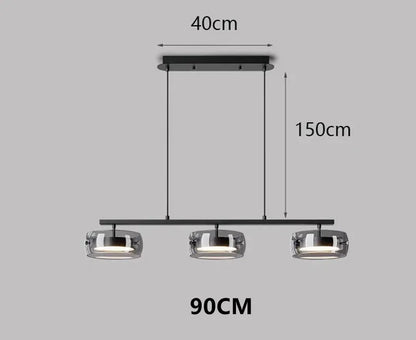 Nordic Minimalist Glass Pendant Lights Dimmable Table Dining Room Kitchen Island Ceiling Chandelier Indoor Lighting Fixture