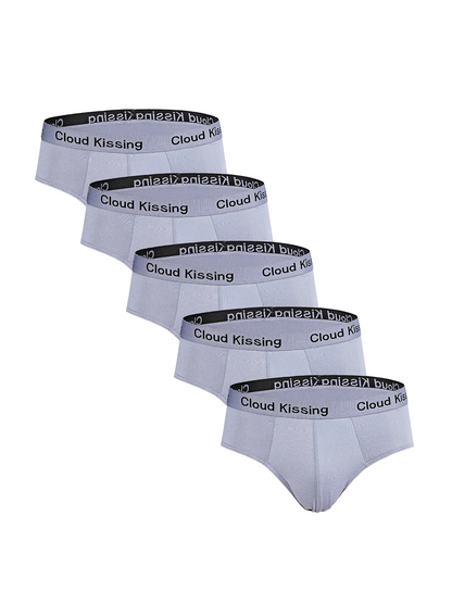 5Pcs Summer Men Briefs Fungi-Proofing Men Panties Male Large Size Panties Breathable Men’s Underwear Comfortable Solid Underpant