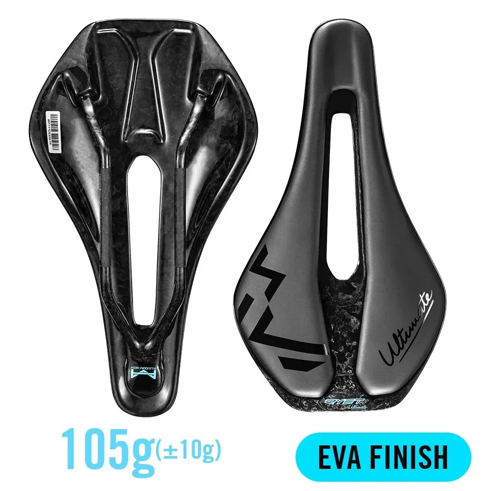 RYET 3D Printed Bicycle Saddle Ultralight Carbon Saddle 135/143mm 105g Bike Saddle for MTB Gravel Road Bike Seat Cycling Parts