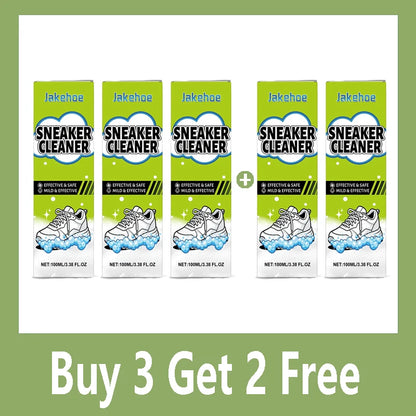 White Shoe Cleaner Sneaker Cleaning Kit Foam Cleaner Shoe Whitener Stain Remover Waterless Yellowing Remover 100ml Deep Clean
