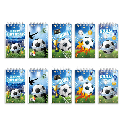 Football-Themed Notebook, Smooth Writing, Student Mini Notebook, Schedule Memo Pad, Diary and Planner for Football Enthusiasts.